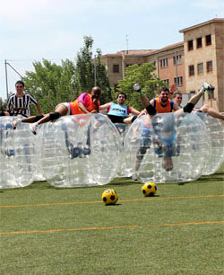 Fútbol burbuja para celebraciones